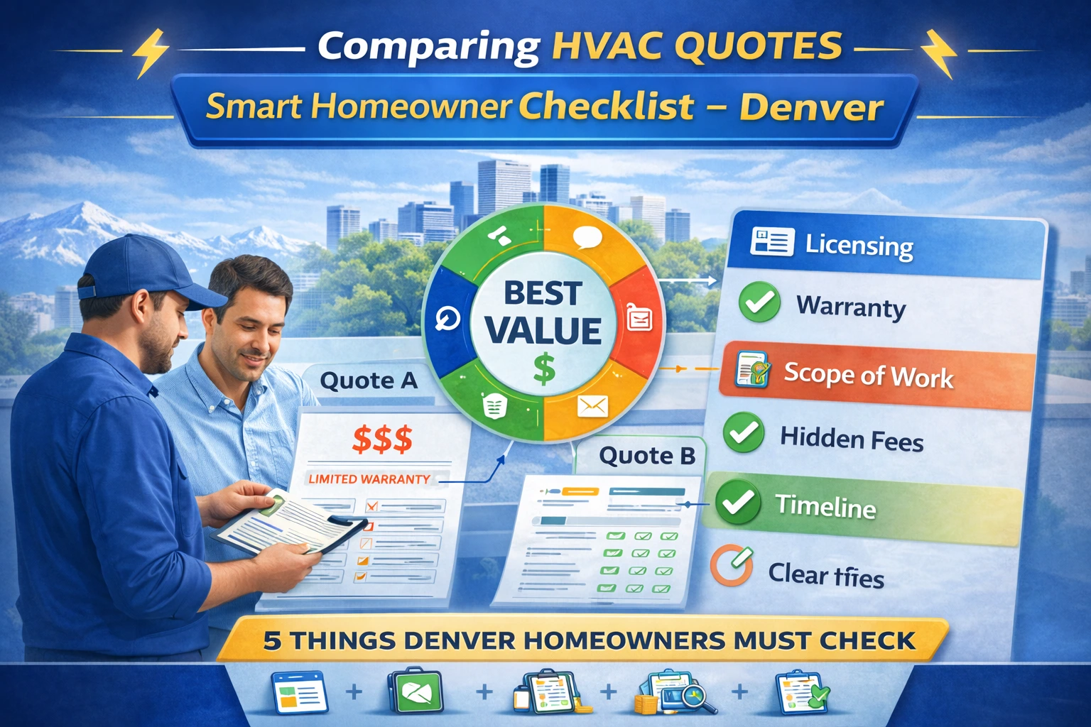Comparing HVAC Quotes in Denver Smart Homeowner Checklist