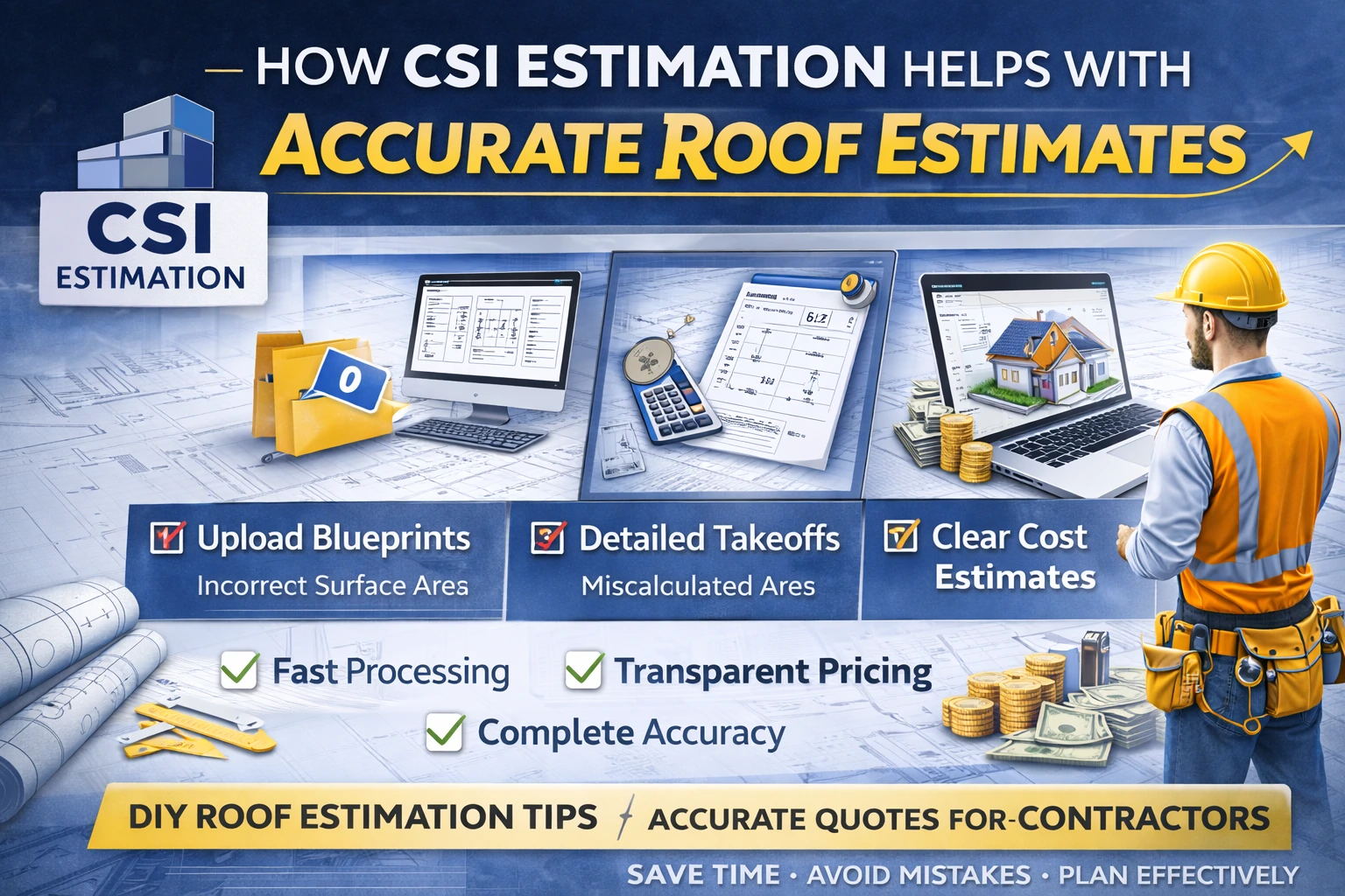 How CSI Estimation Helps with Accurate Roof Estimates