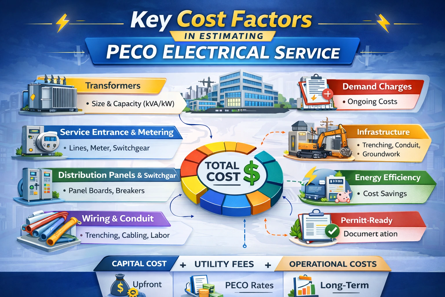 Key Cost Factors in Estimating PECO Electrical Service