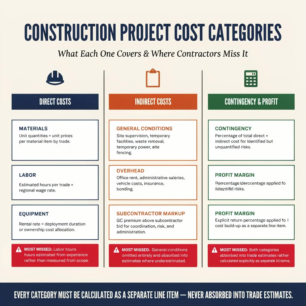 The Core Cost Categories Every Construction Project Spreadsheet Must Include