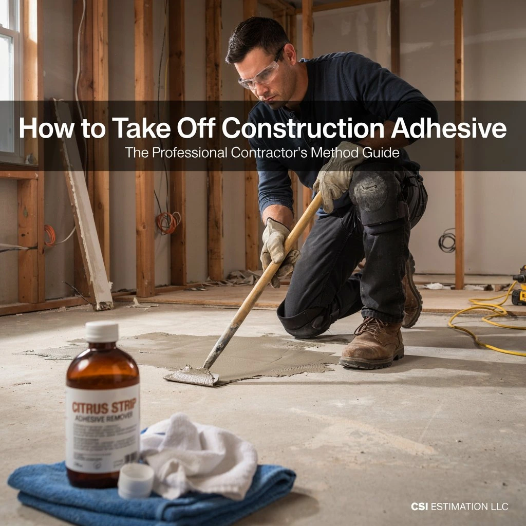 How to Take Off Construction Adhesive