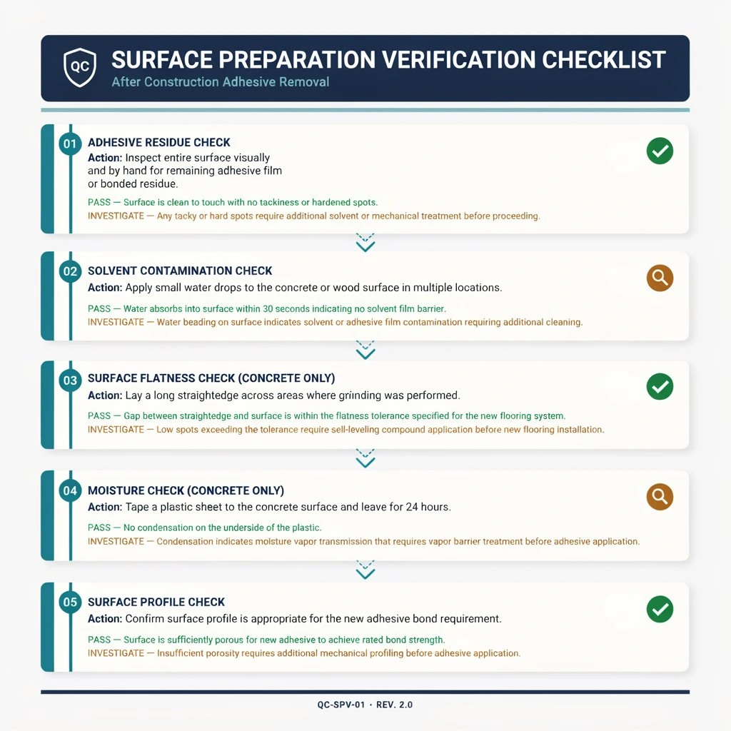 Surface Preparation After Adhesive Removal