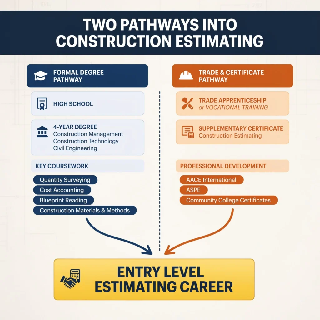 Education Requirements For A Construction Estimator