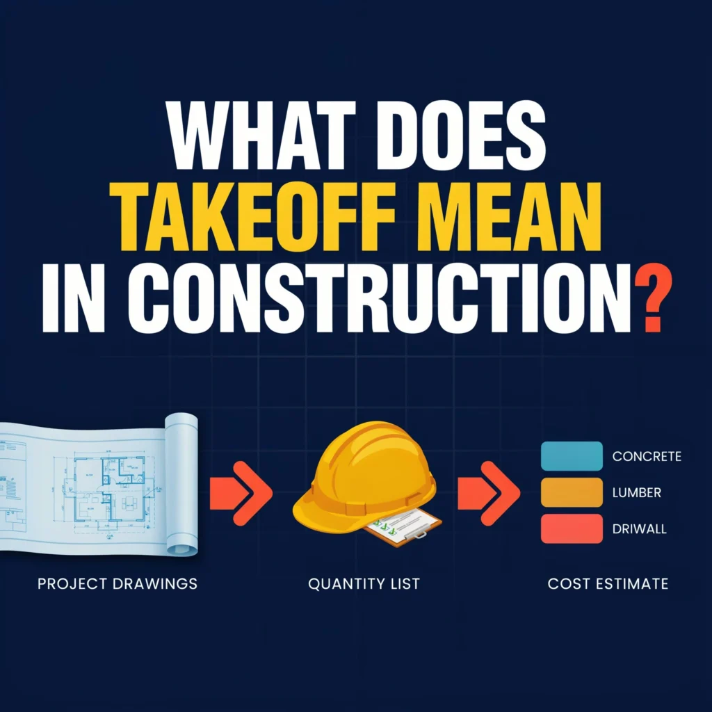 What Does Takeoff Mean In Construction
