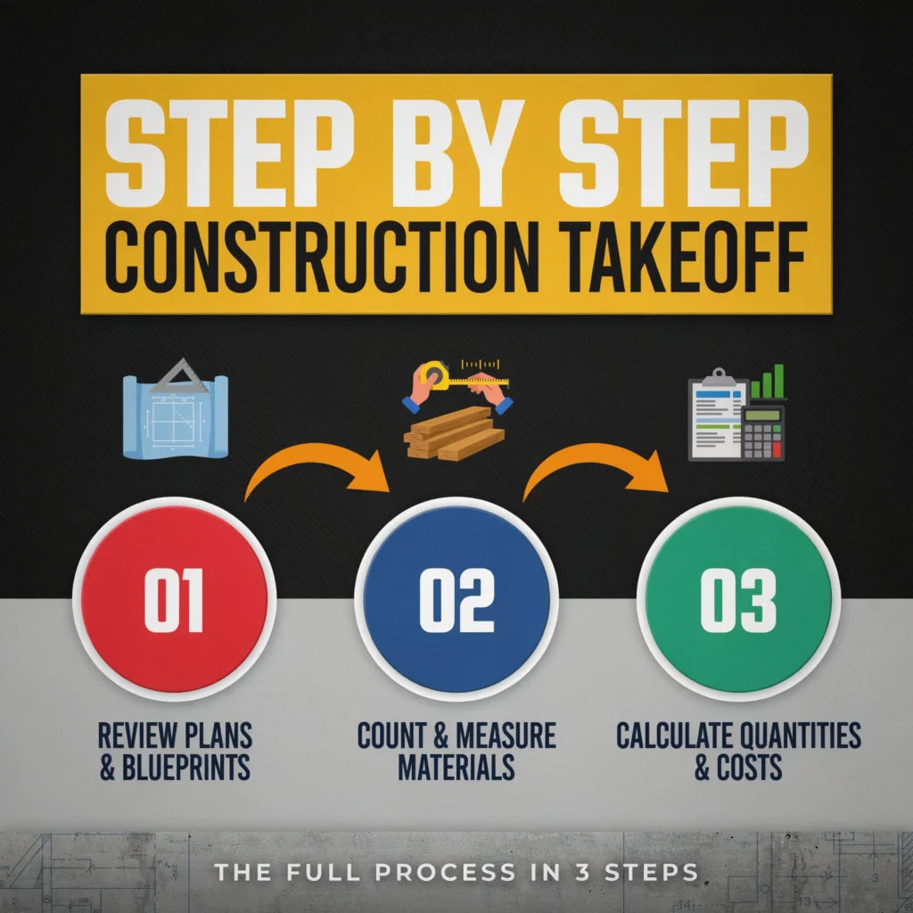 Step By Step Process Of Performing A Construction Takeoff