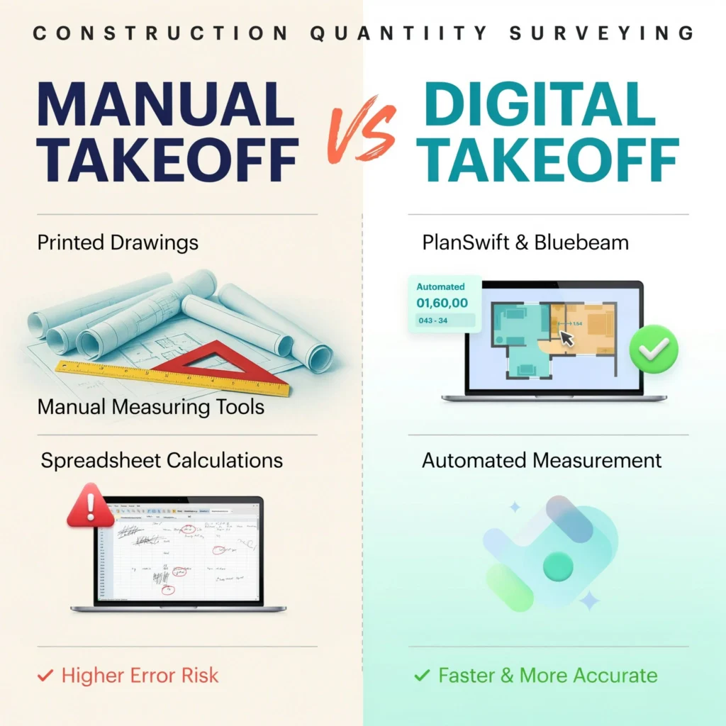 Manual Takeoff Versus Digital Takeoff Methods