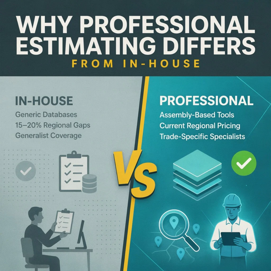Why Professional Estimating Differs From In-House Estimating