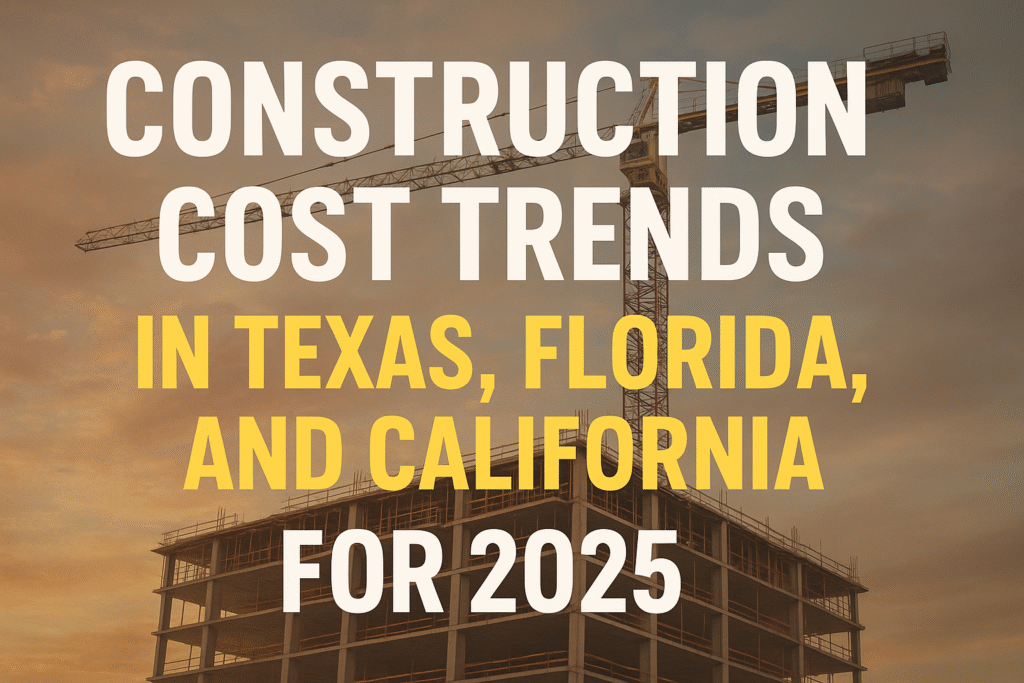 Construction Cost Trends in Texas, Florida, and California