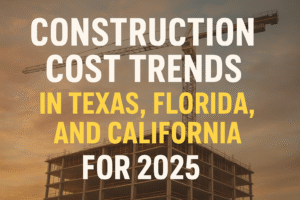 Construction Cost Trends in Texas, Florida, and California