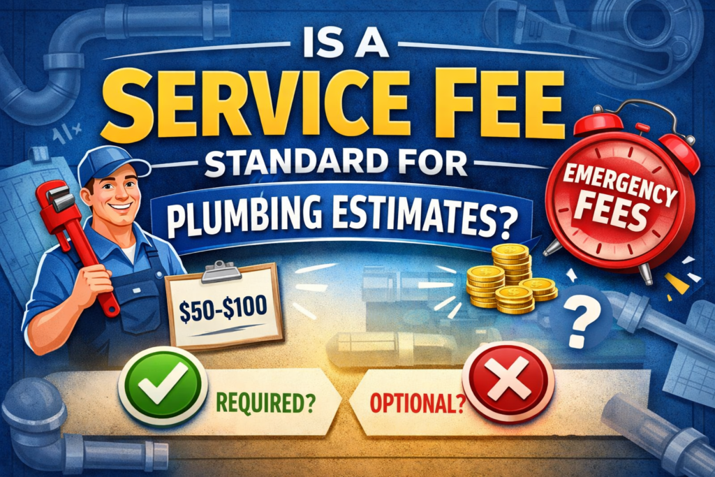 Is a Service Fee Usual for a plumbing estimates