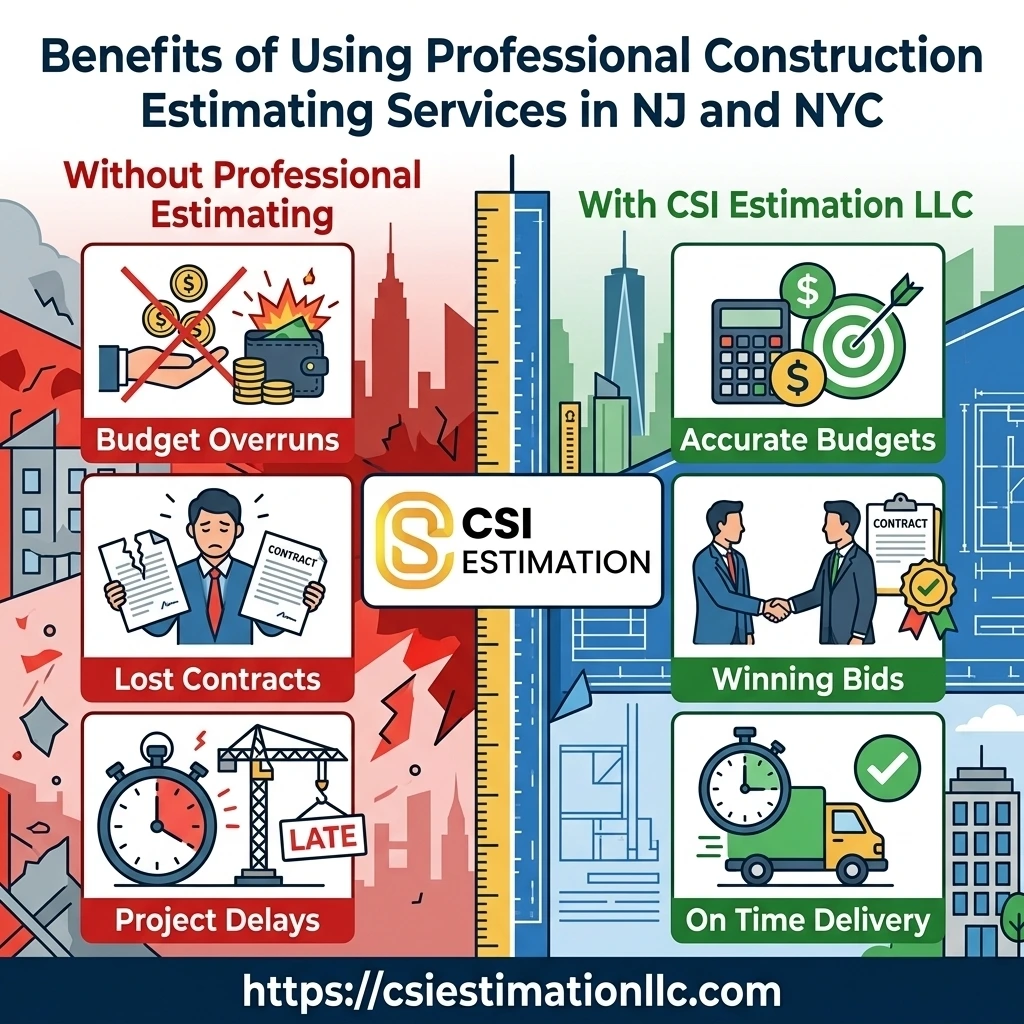 Benefits of Using Professional Construction Estimating Services in NJ and NYC
