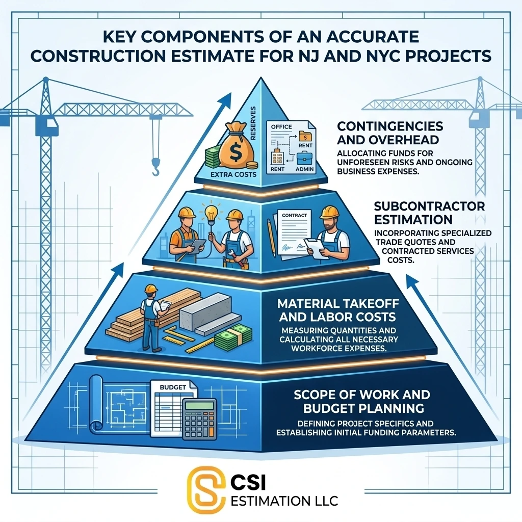 Key Components of an Accurate Construction Estimate for NJ and NYC Projects