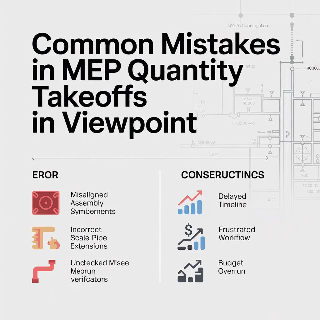 Common Mistakes in MEP Quantity Takeoffs in Viewpoint